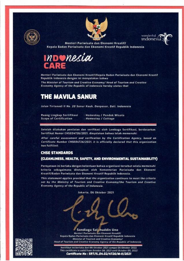 The Mavila Sanur Zewnętrze zdjęcie